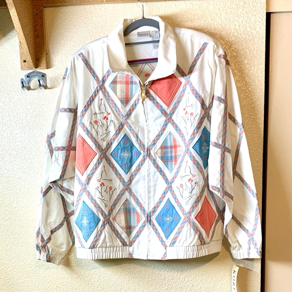 NWT Koret Vintage Geometric Patterned Jacket